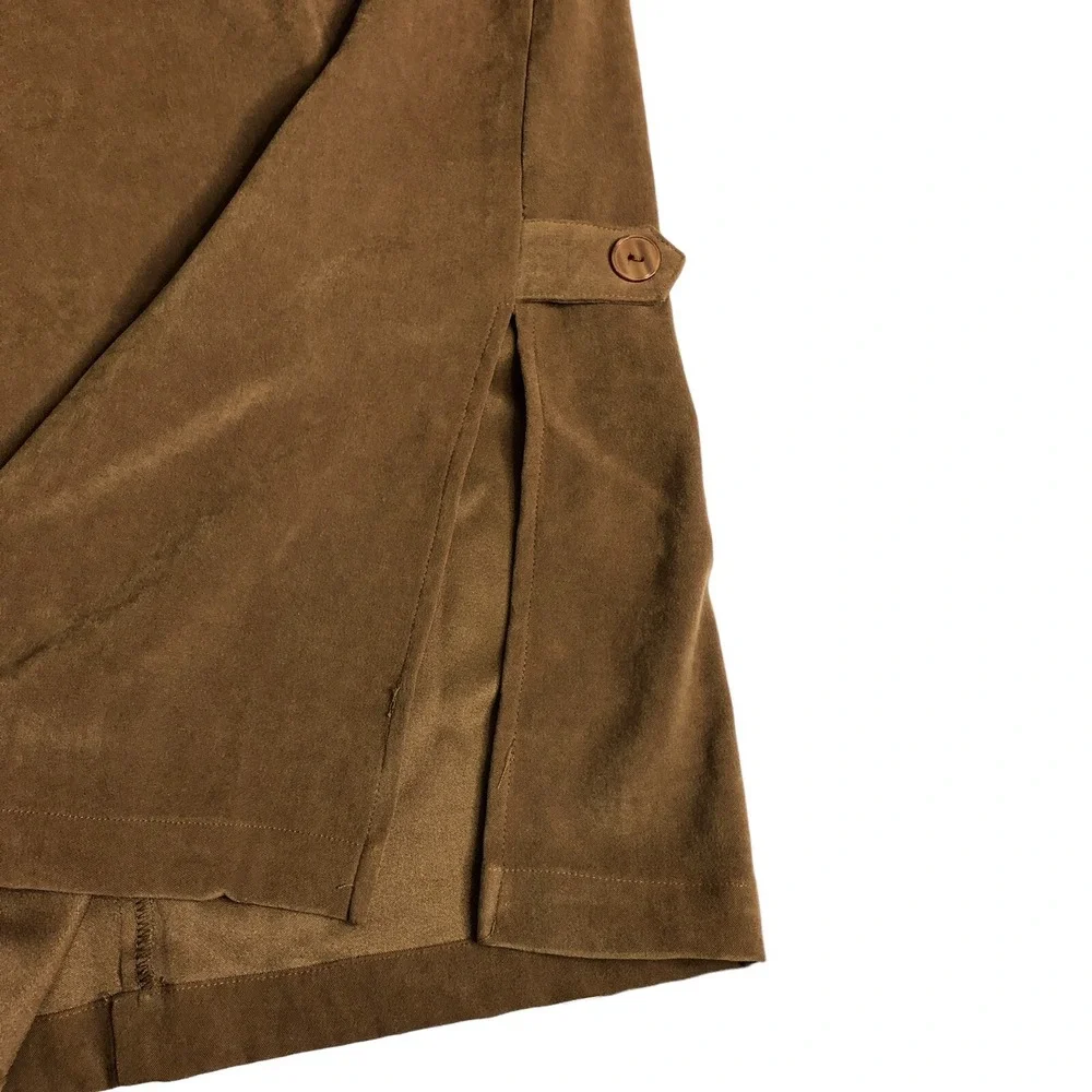 Vintage 90s Y2K Real Comfort Maxi Dress Jumper 8 Brown Sleeveless Tank Lagenlook - Picture 9 of 16